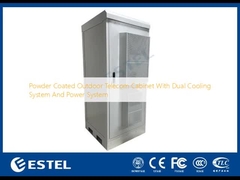 Armoire de télécommunication extérieure revêtue de poudre avec double système de refroidissement et système de puissance