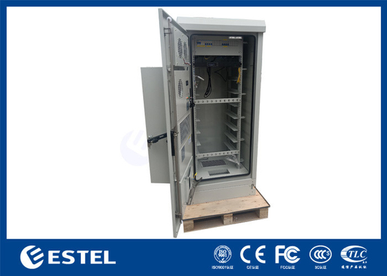 Cabinet extérieur 32U 19 pouces cabinet de télécommunications avec PDU et climatiseur 1500W