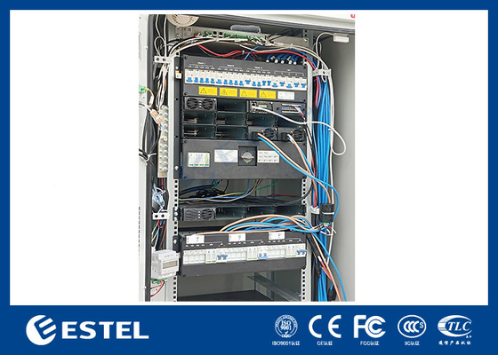 Système hybride de télécommunication 48VDC 300A 40U Armoire de télécommunication extérieure avec refroidissement