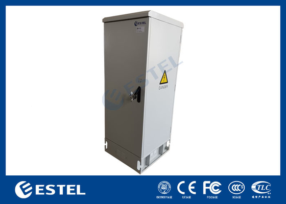IP65 Armoire de télécommunications extérieure Plaque en aluminium avec double porte Ventilation naturelle
