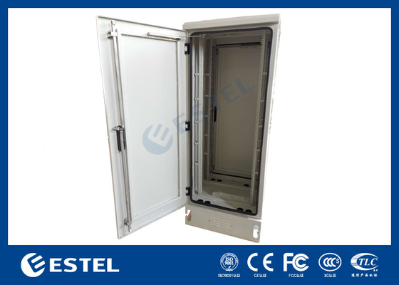 IP65 Armoire de télécommunications extérieure Plaque en aluminium avec double porte Ventilation naturelle