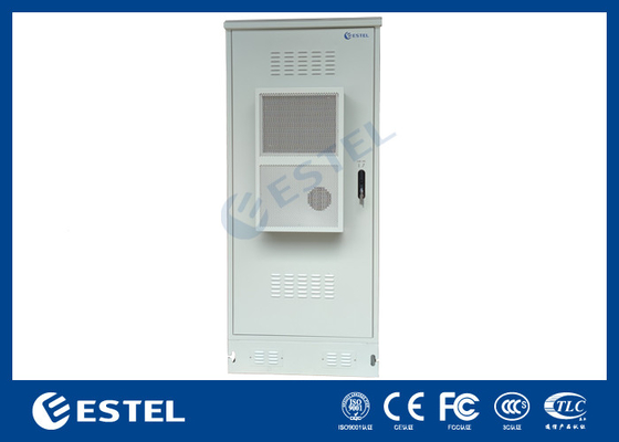 IP55 30U Armoire d'alimentation extérieure intégrée avec capteurs de système de rectificateur Enveloppe en acier inoxydable