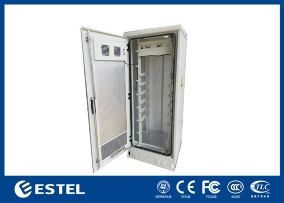 Accès avant Cabinet de télécommunications extérieur en acier galvanisé avec la sangle de sécurité du cabinet