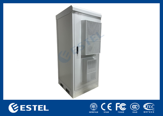 Armoire de télécommunication extérieure revêtue de poudre avec double système de refroidissement et système de puissance