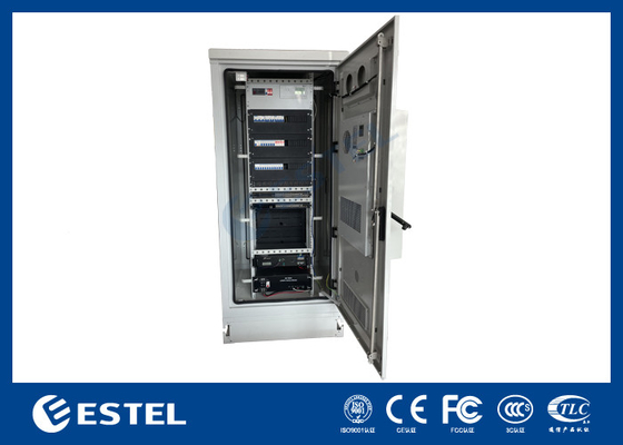 Armoire de télécommunication extérieure revêtue de poudre avec double système de refroidissement et système de puissance
