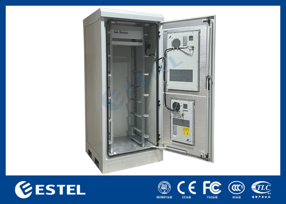 Armoire de télécommunication extérieure revêtue de poudre avec double système de refroidissement et système de puissance