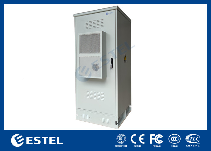IP55 30U Armoire d'alimentation extérieure intégrée avec capteurs de système de rectificateur Enveloppe en acier inoxydable