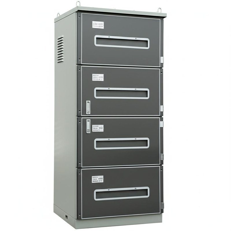 Coffret de télécommunications extérieur pour communication, porte double couche et 3 compartiments ≤95% d'humidité relative à 40°C